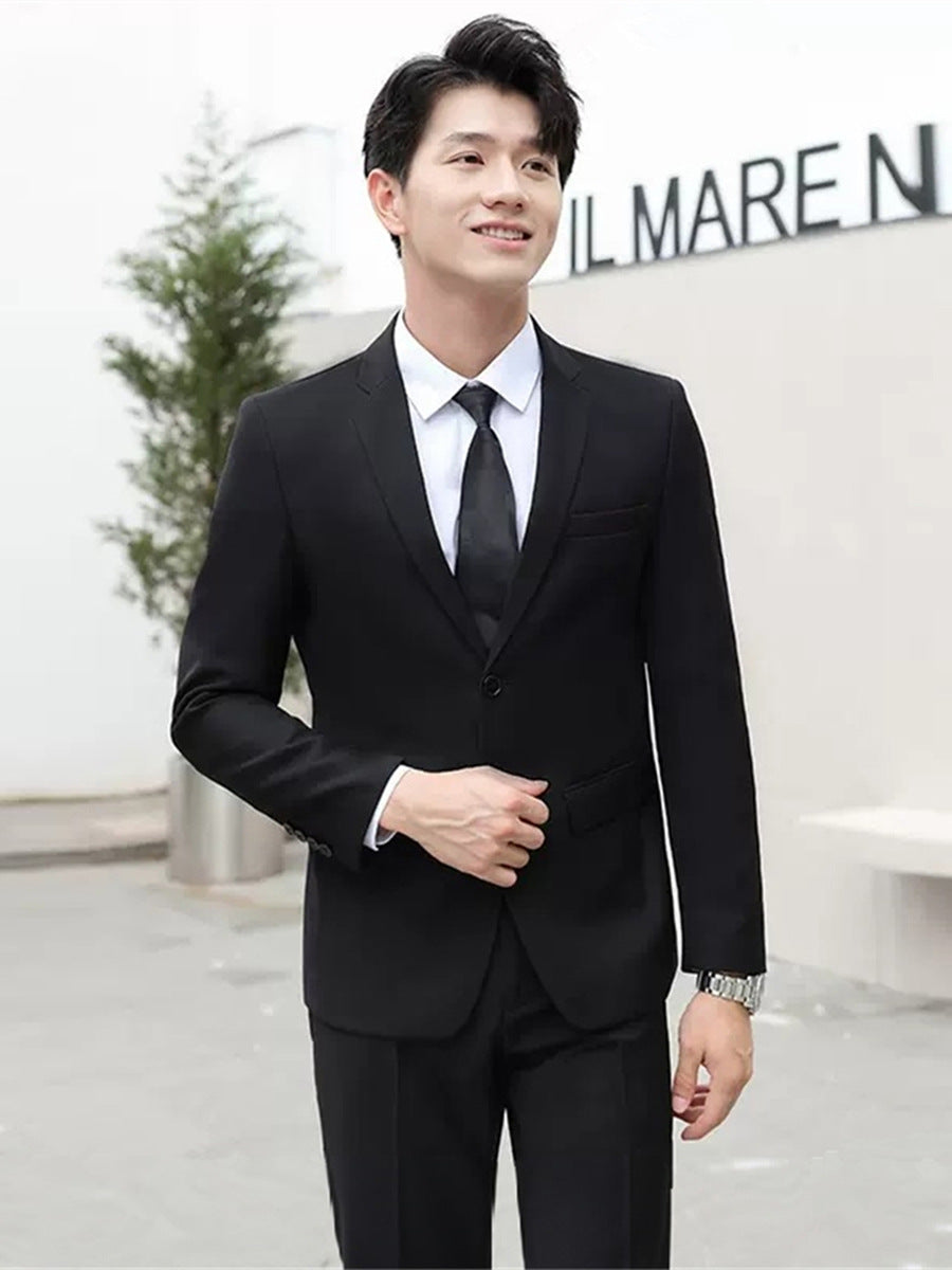 SF0113 groom suit jacket men's light mature style wedding dress business professional formal suit groomsmen suit Korean version slim suit
