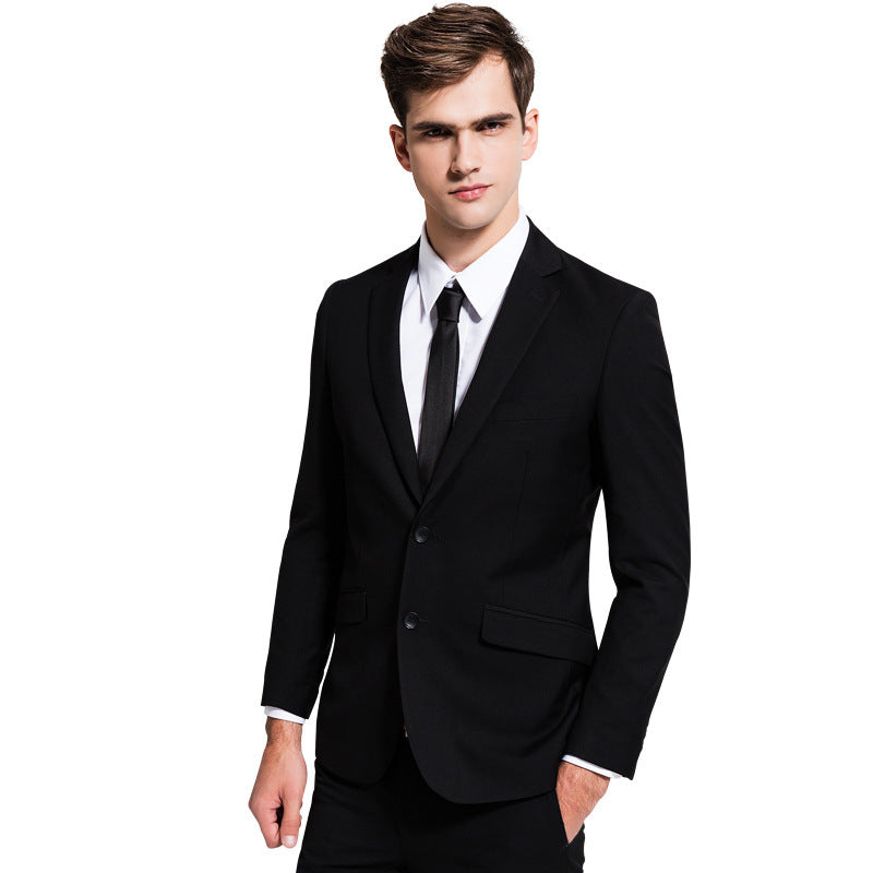 SF0111 Men's suit business suit black casual business suit men's slim suit factory direct supply