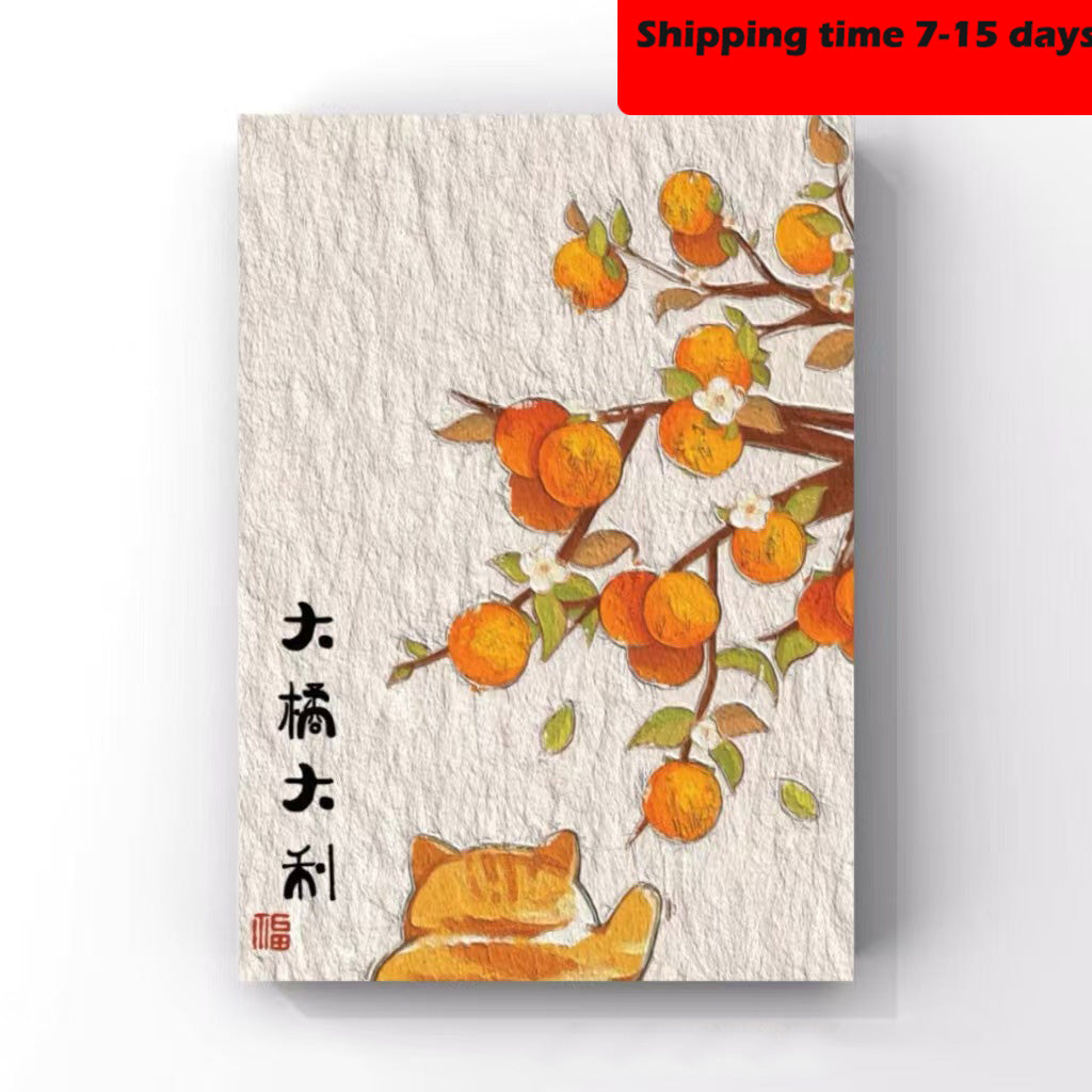 YL-32544 DIY digital oil painting manufacturers wholesale cute small animals hand-painted oil painting decorative painting stall