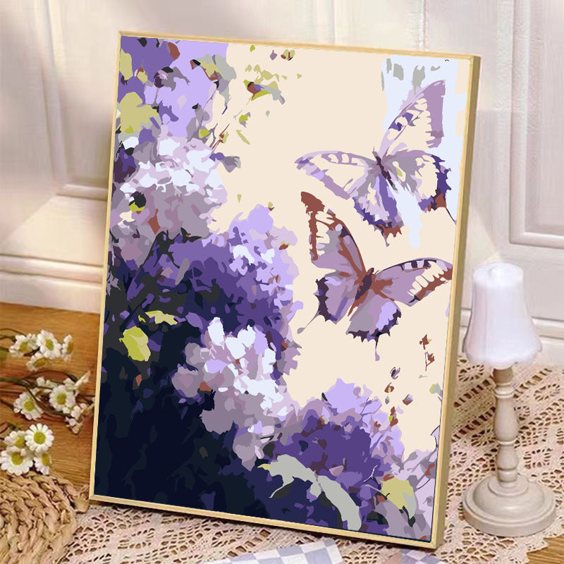 YL-32541diy digital oil painting manufacturers wholesale cute small animals hand-painted oil painting decorative painting stall