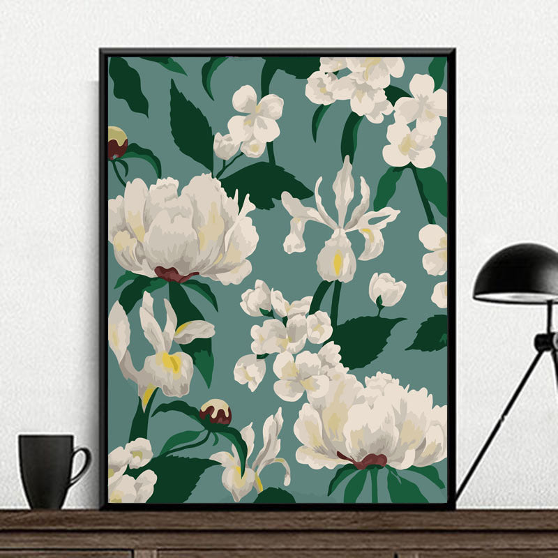 YL-36909 prosperous digital oil painting handmade DIY coloring painting flowers oil paint filling hand-painted healing series factory wholesale