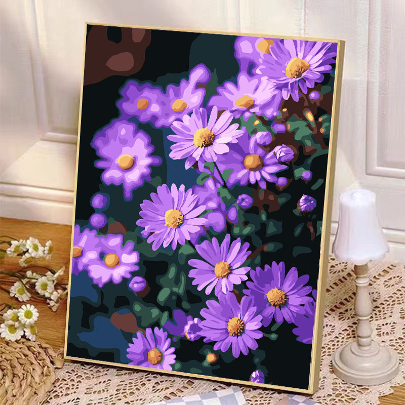 YL-37046 digital oil painting diy rose hand-painted oil painting healing landscape painting hand-painted flowers living room decoration painting