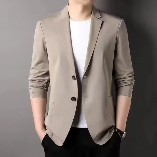 SF0120 Summer ice silk suit men's ultra-thin casual sun protection clothing small suit light spring and autumn single western jacket top