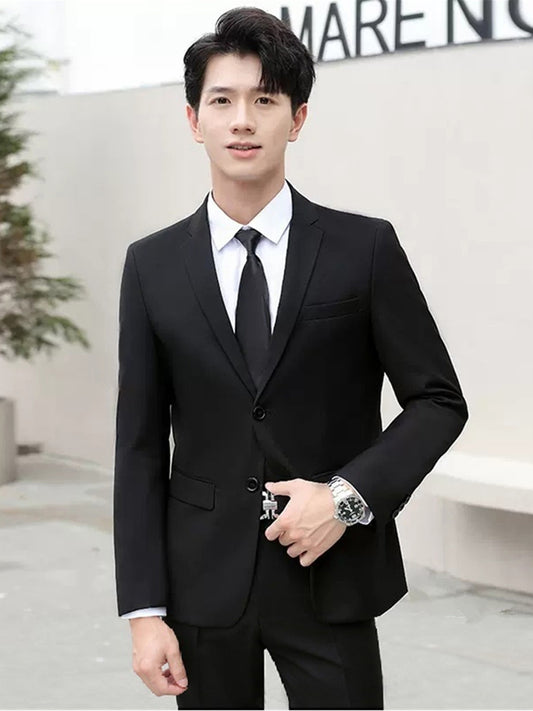 SF0112 Groom's Suit Jacket Men's Light Mature Wedding Dress Business Professional Formal Suit Groomsman Suit Korean Slim Suit