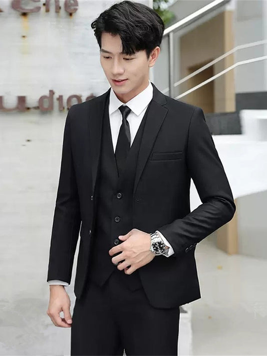 SF0114 groom suit jacket men's light mature style wedding dress business professional formal suit groomsmen suit Korean version slim suit