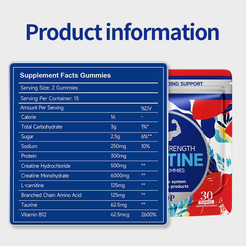 Creatine Monohydrate Gummies – Sports Nutrition Supplement