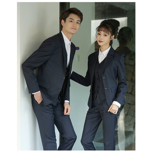 A0067 Suit Large Size Business Formal Suit Men and Women Couple Dress Suit Coat Casual Fashion Temperament Professional Workwear Interview