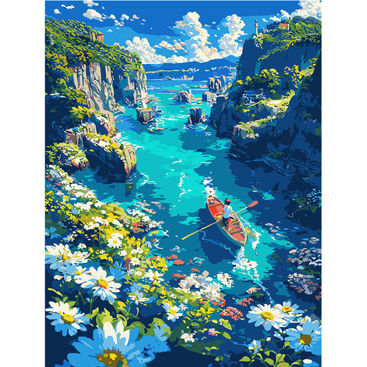 YL-34524 diy digital oil painting Chinese style auspicious meaning fruit wealth rolling painting living room bedroom decoration