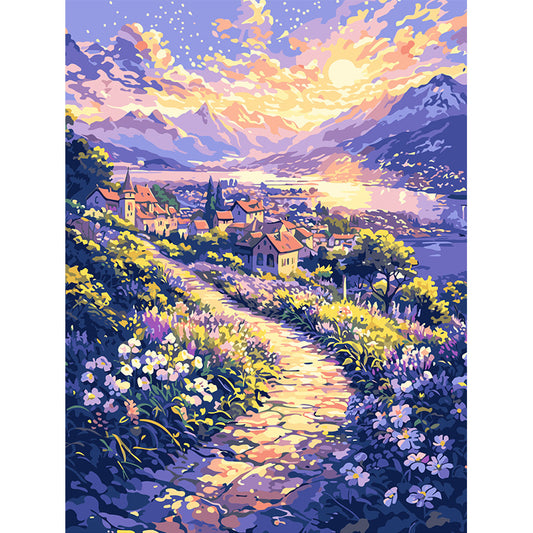 YL-34527 diy digital oil painting cartoon children's animation coloring decoration cute hand-filled coloring oil painting wholesale
