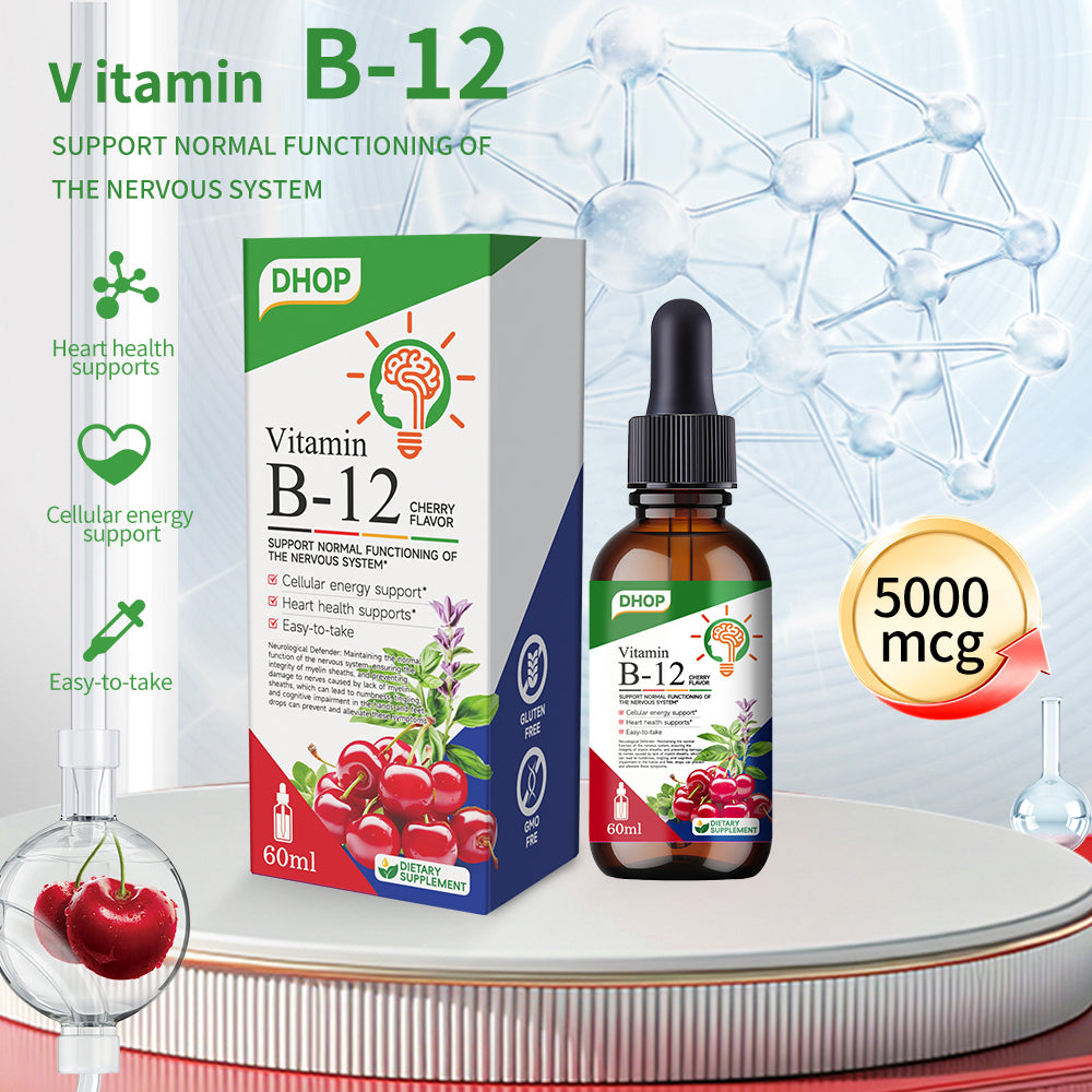 Vitamin B12 & Magnesium Drops – Daily Liquid Supplement