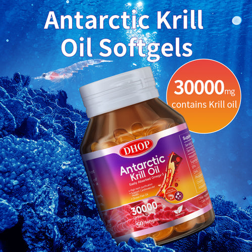 Antarctic Krill Oil Soft Capsules – Omega Nutrition Supplement