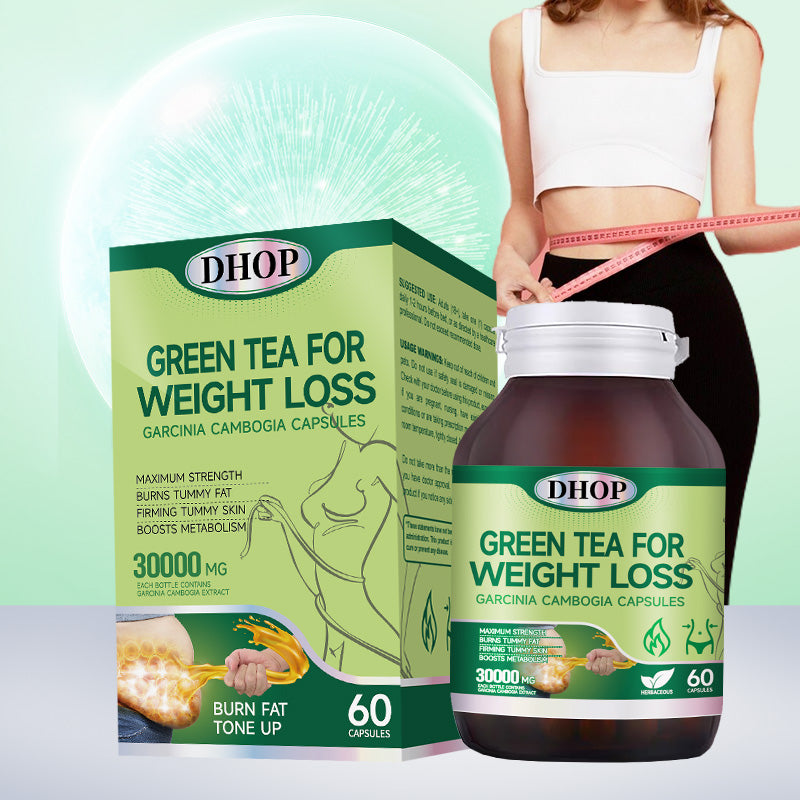 Green Tea & Botanical Blend Capsules – Daily Herbal Supplement