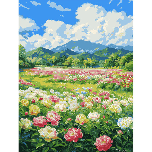 YL-35031 diy digital oil painting cartoon children's animation coloring decoration cute hand-filled coloring oil painting wholesale
