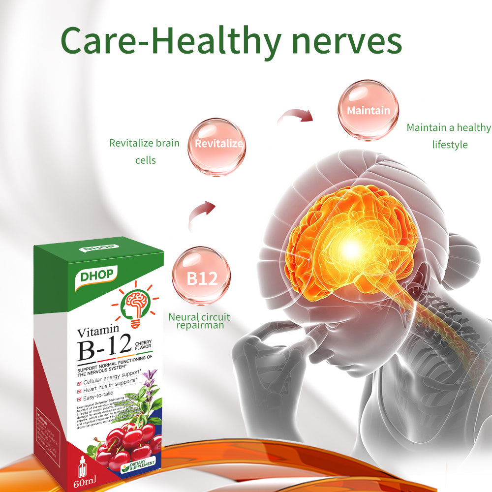 Vitamin B12 & Magnesium Drops – Daily Liquid Supplement