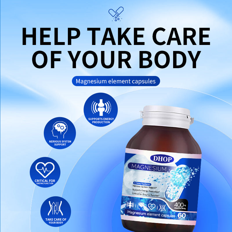 Magnesium Capsules – Daily Mineral Supplement