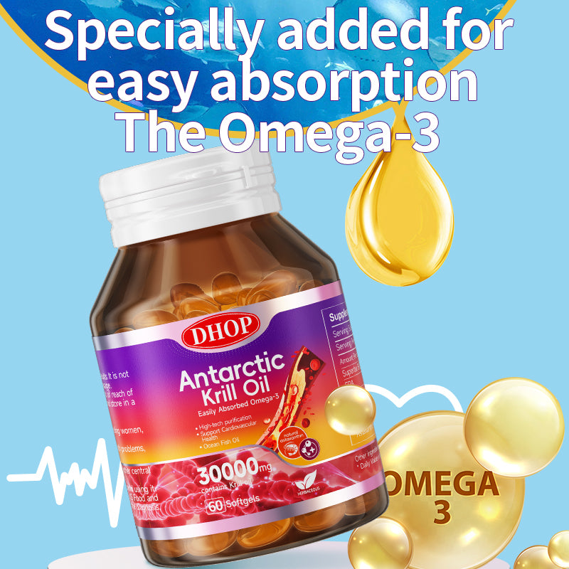 Antarctic Krill Oil Soft Capsules – Omega Nutrition Supplement
