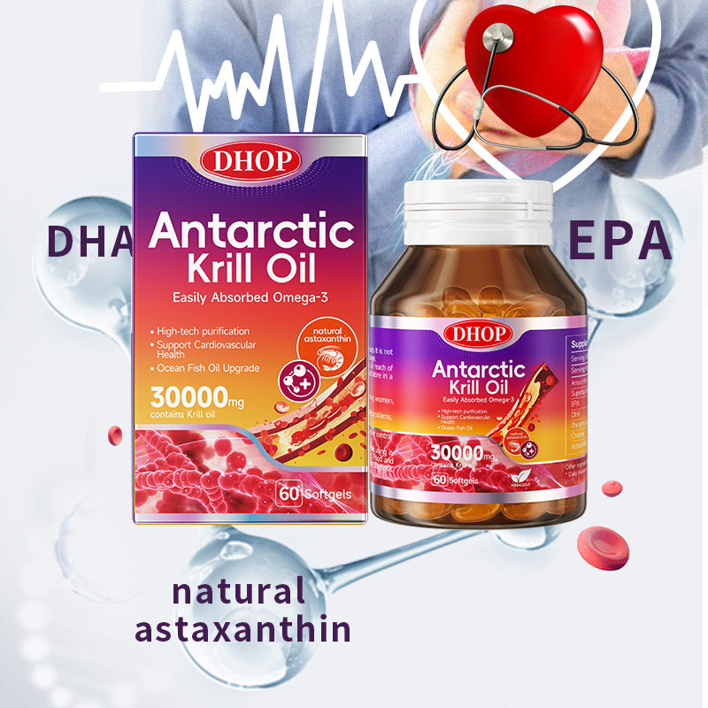 Antarctic Krill Oil Soft Capsules – Omega Nutrition Supplement