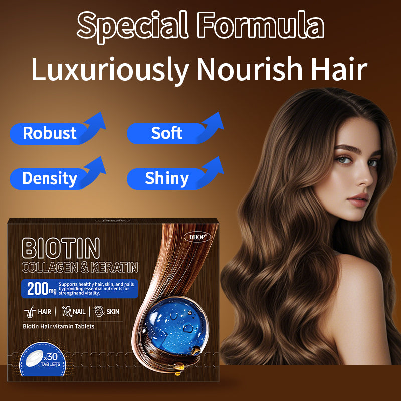 Biotin & Keratin Tablets – Hair Care Nutrition Supplement