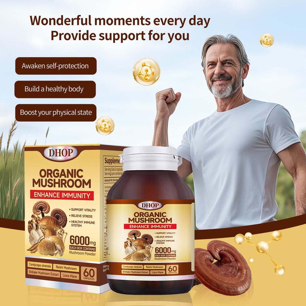 Cordyceps & Matsutake Mushroom Capsules – Herbal Wellness Supplement