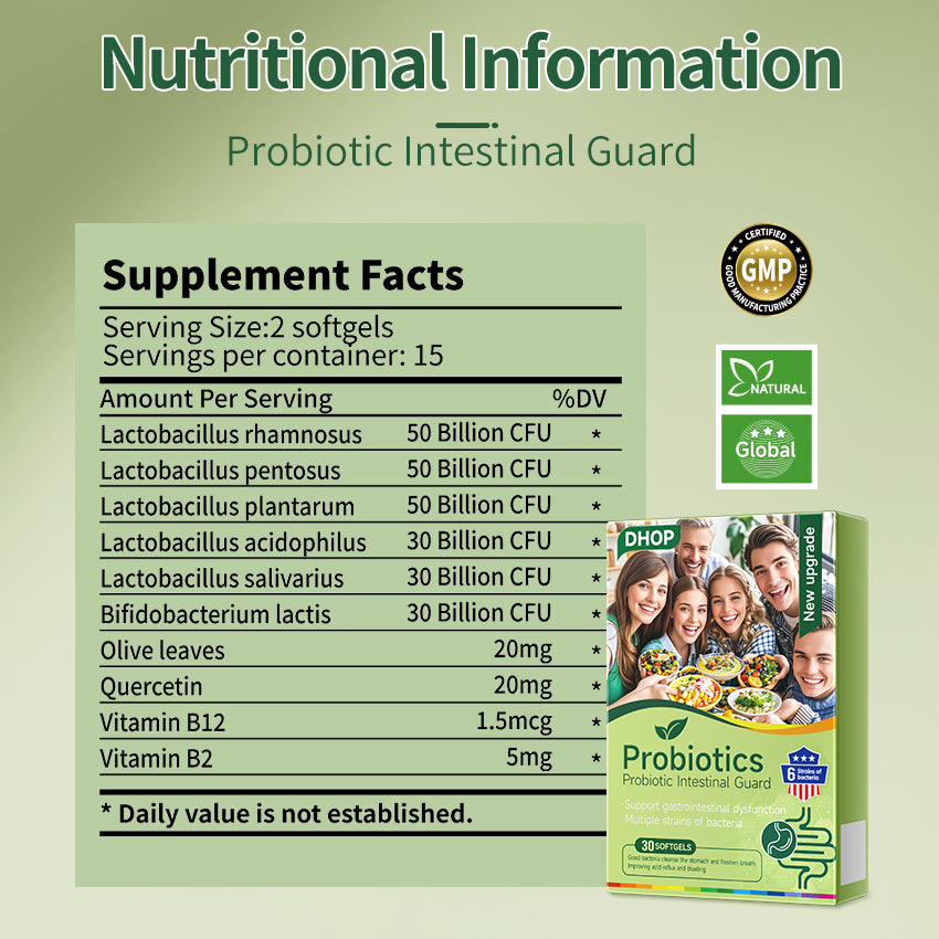Probiotic Capsules – Digestive & Gut Health Supplement