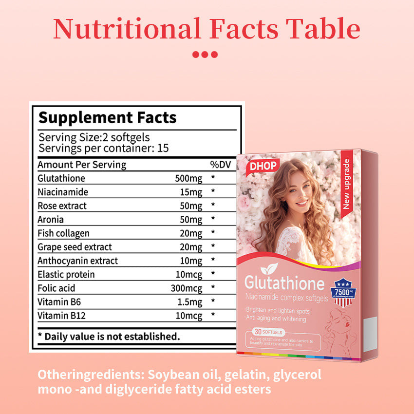 Glutathione Soft Capsules – Beauty & Antioxidant Supplement