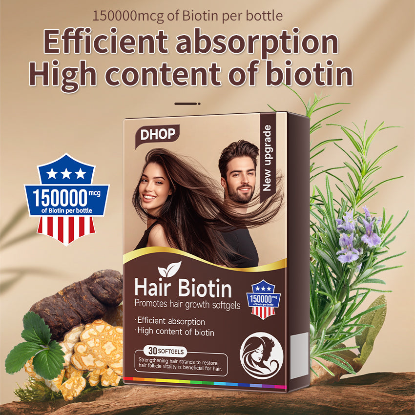 Biotin Softgels – Hair, Skin & Nail Daily Supplement