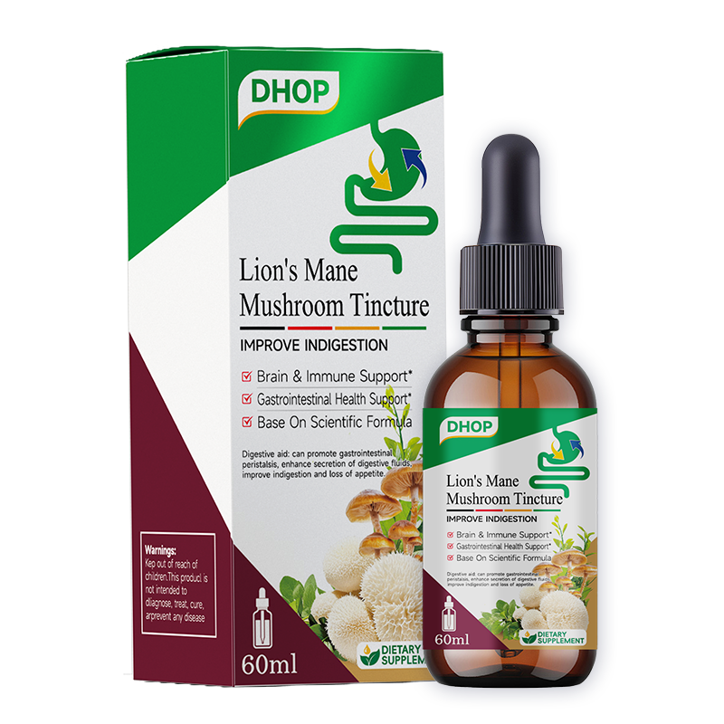 Lion’s Mane Mushroom Drops – Botanical Digestive Wellness Supplement