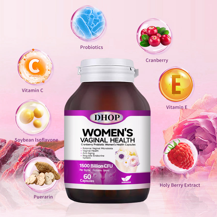 Cranberry Probiotic Capsules – Women’s Intimate Care Supplement