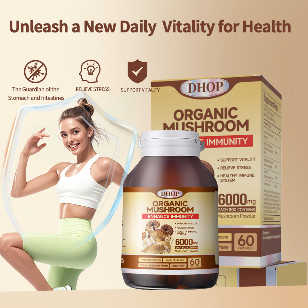 Cordyceps & Matsutake Mushroom Capsules – Herbal Wellness Supplement