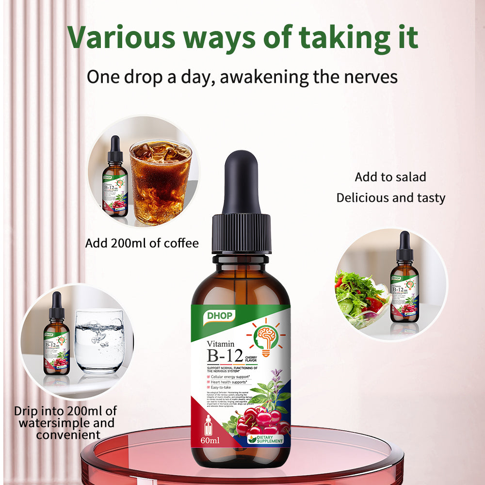 Vitamin B12 & Magnesium Drops – Daily Liquid Supplement