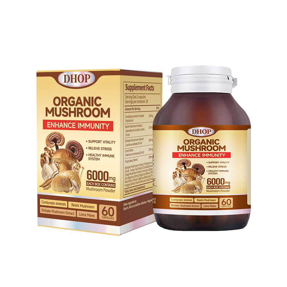Cordyceps & Matsutake Mushroom Capsules – Herbal Wellness Supplement