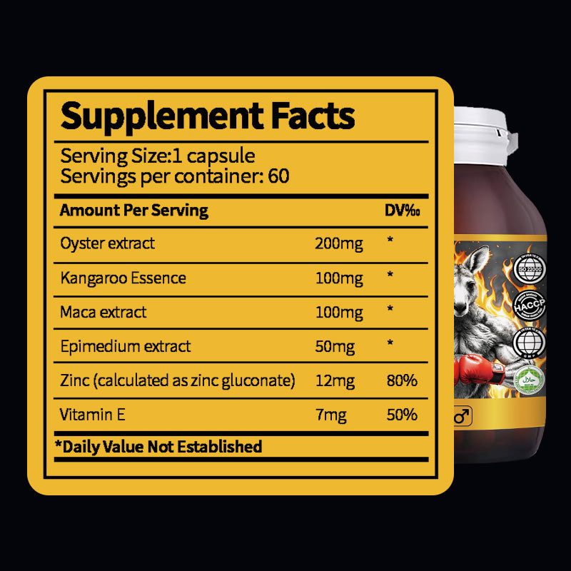 Oyster & Kangaroo Essence Capsules – Men’s Nutritional Supplement