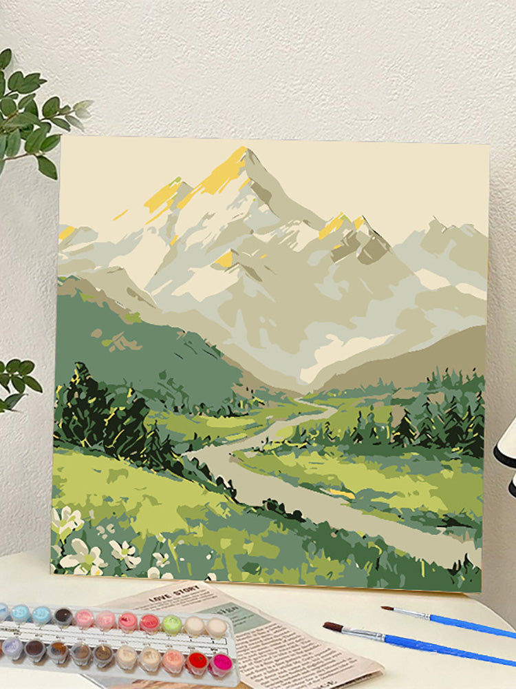 YL-37261 digital oil painting landscape Dafen Village hand-painted mathematical oil painting coloring oil painting flower flower oil painting wholesale