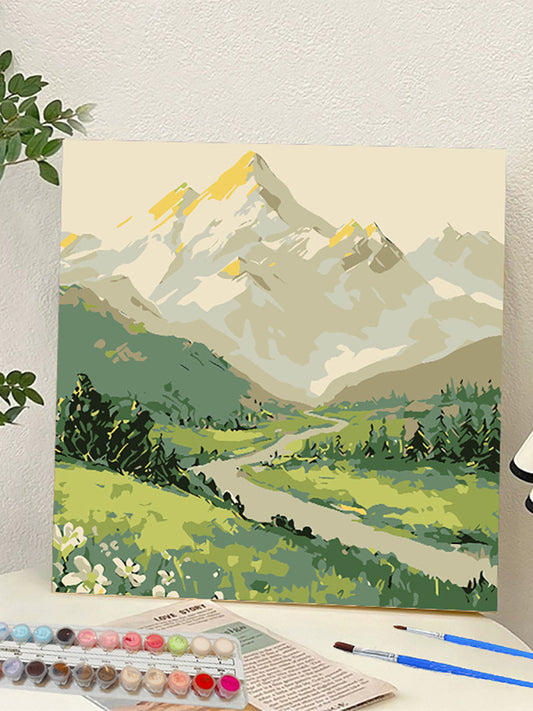 YL-37261 digital oil painting landscape Dafen Village hand-painted mathematical oil painting coloring oil painting flower flower oil painting wholesale