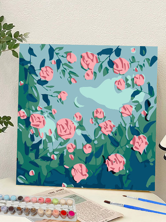 YL-37277 digital oil painting landscape Dafen Village hand-painted mathematics oil painting coloring oil painting flower flower oil painting wholesale