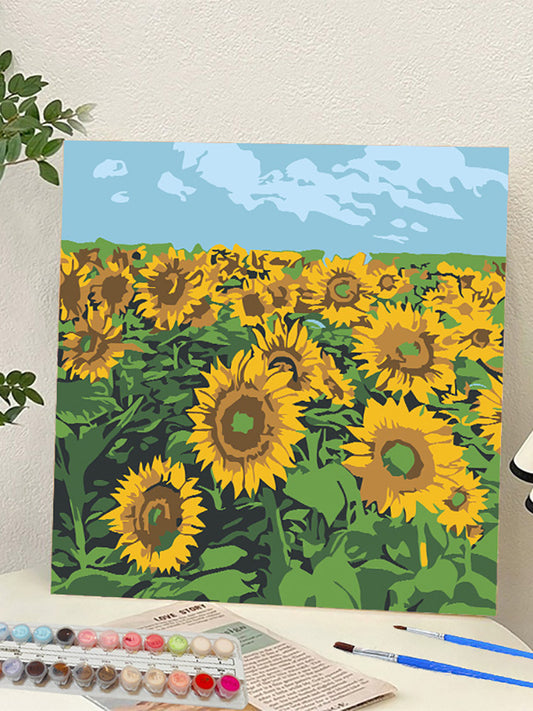 YL-36932 digital oil painting landscape Dafen Village hand-painted mathematical oil painting coloring oil painting flower flower oil painting wholesale