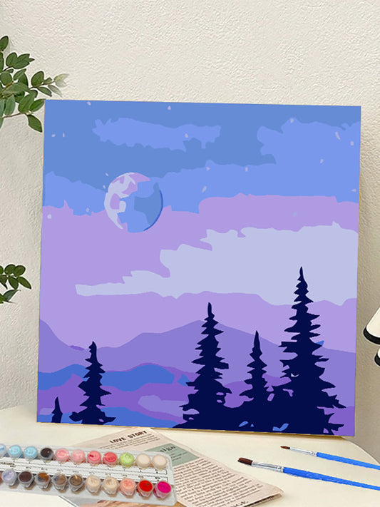 YL-37127 digital oil painting landscape Dafen Village hand-painted mathematical oil painting coloring oil painting flower flower oil painting wholesale