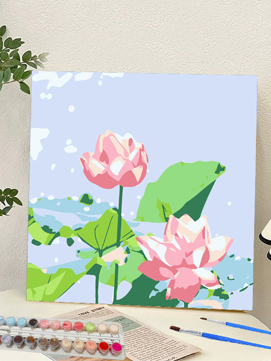 YL-36941 digital oil painting landscape Dafen Village hand-painted mathematical oil painting coloring painting oil painting flower flower oil painting wholesale
