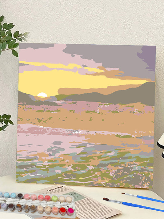 YL-37113 digital oil painting landscape Dafen Village hand-painted mathematical oil painting coloring oil painting flower flower oil painting wholesale