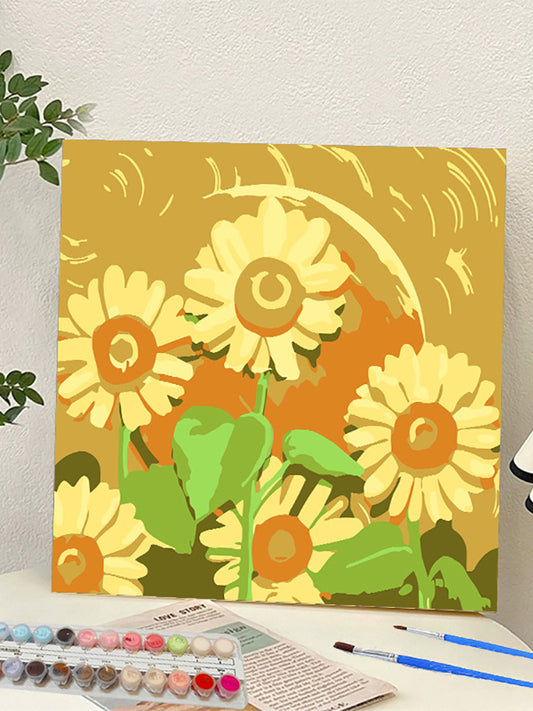 YL-37119 digital oil painting landscape Dafen Village hand-painted mathematical oil painting coloring oil painting flower flower oil painting wholesale
