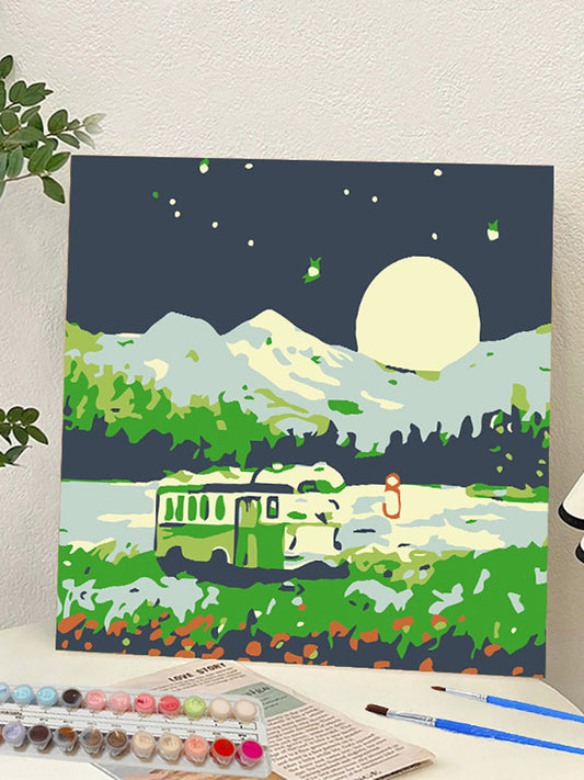 YL-36944 digital oil painting landscape Dafen Village hand-painted mathematical oil painting coloring oil painting flower flower oil painting wholesale