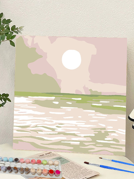 YL-36810 digital oil painting landscape Dafen Village hand-painted mathematical oil painting coloring oil painting flower flower oil painting wholesale