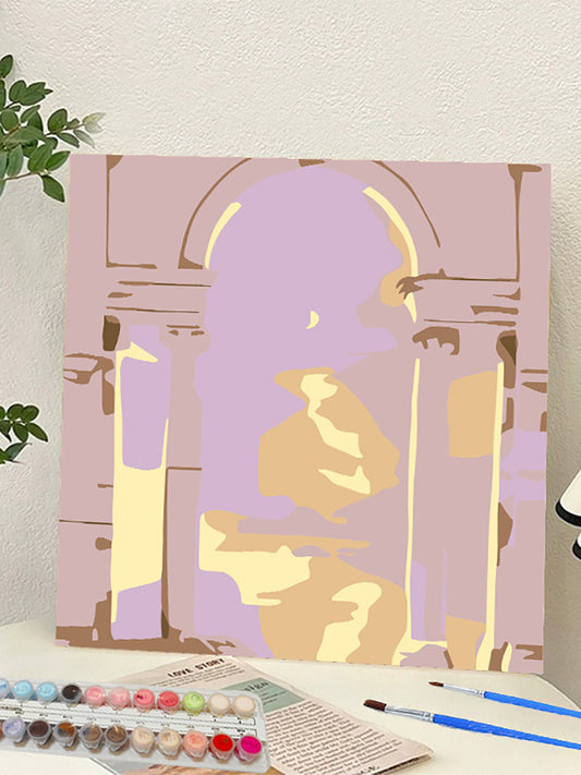YL-37163 digital oil painting landscape Dafen Village hand-painted mathematical oil painting coloring oil painting flower flower oil painting wholesale