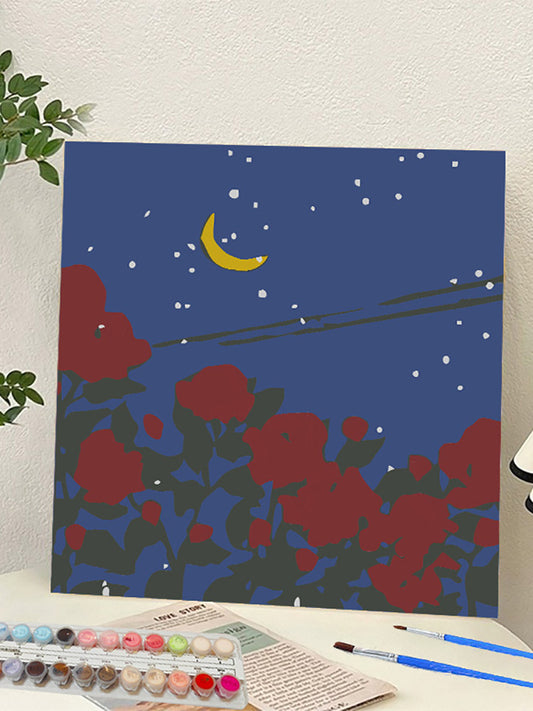 YL-37245 digital oil painting landscape Dafen Village hand-painted mathematics oil painting coloring oil painting flower flower oil painting wholesale
