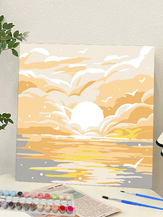 YL-36955 digital oil painting landscape Dafen Village hand-painted mathematical oil painting coloring oil painting flower flower oil painting wholesale