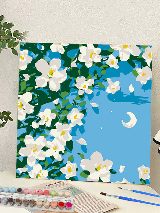 YL-37053 digital oil painting landscape Dafen Village hand-painted mathematical oil painting coloring oil painting flower flower oil painting wholesale