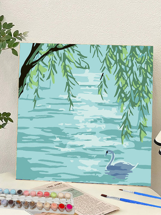 YL-37303 digital oil painting landscape Dafen Village hand-painted mathematical oil painting coloring oil painting flower flower oil painting wholesale