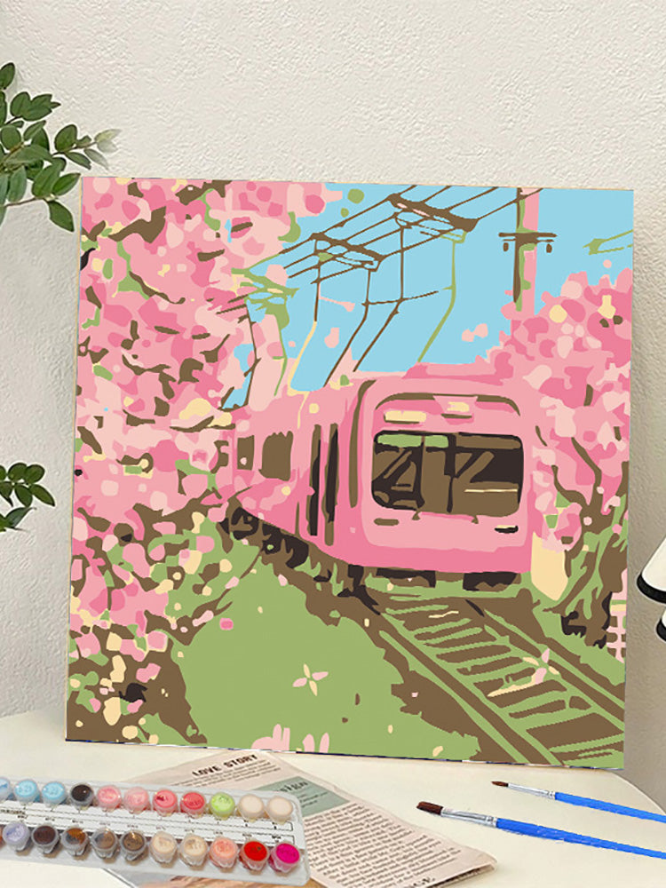 YL-36646 digital oil painting landscape Dafen Village hand-painted mathematical oil painting coloring oil painting flower flower oil painting wholesale