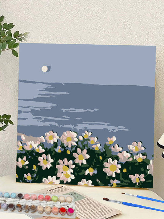YL-37334 digital oil painting landscape Dafen Village hand-painted mathematical oil painting coloring oil painting flower flower oil painting wholesale