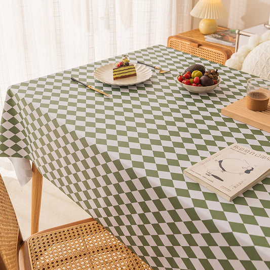 YL-36707 ins style net red PVC tablecloth waterproof and oil-proof disposable coffee table tablecloth rectangular light luxury diamond tablecloth wholesale
